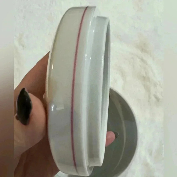 Vintage 80’s FTDA Cottagecore Floral Ceramic Jar Trinket Holder Planter Granny - Picture 10 of 12